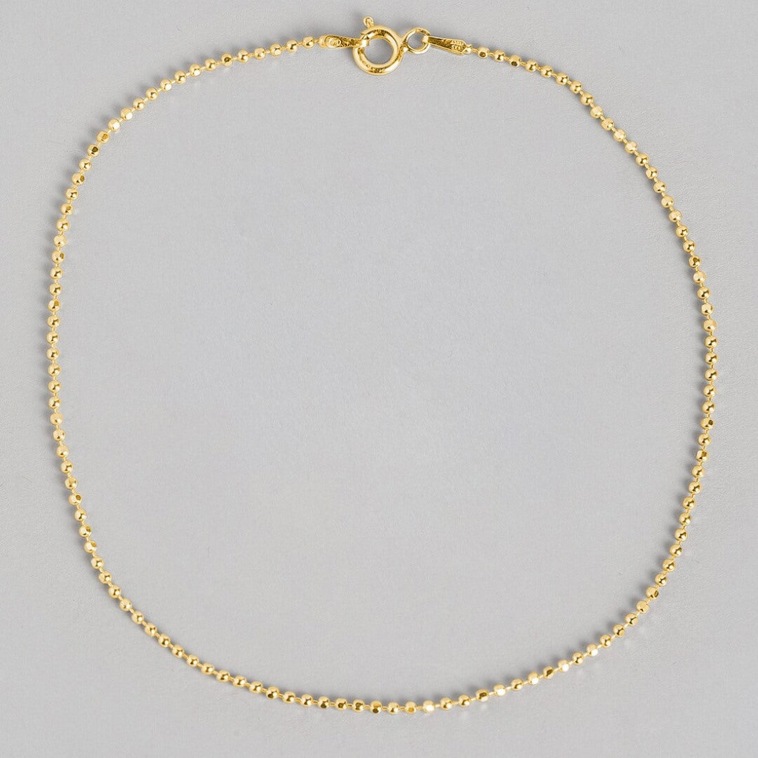 Golden Sphere 925 Sterling Silver Gold Plated Anklets