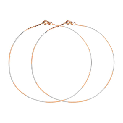 The Elegant Triple Tone Plated 925 Sterling Silver Anklet