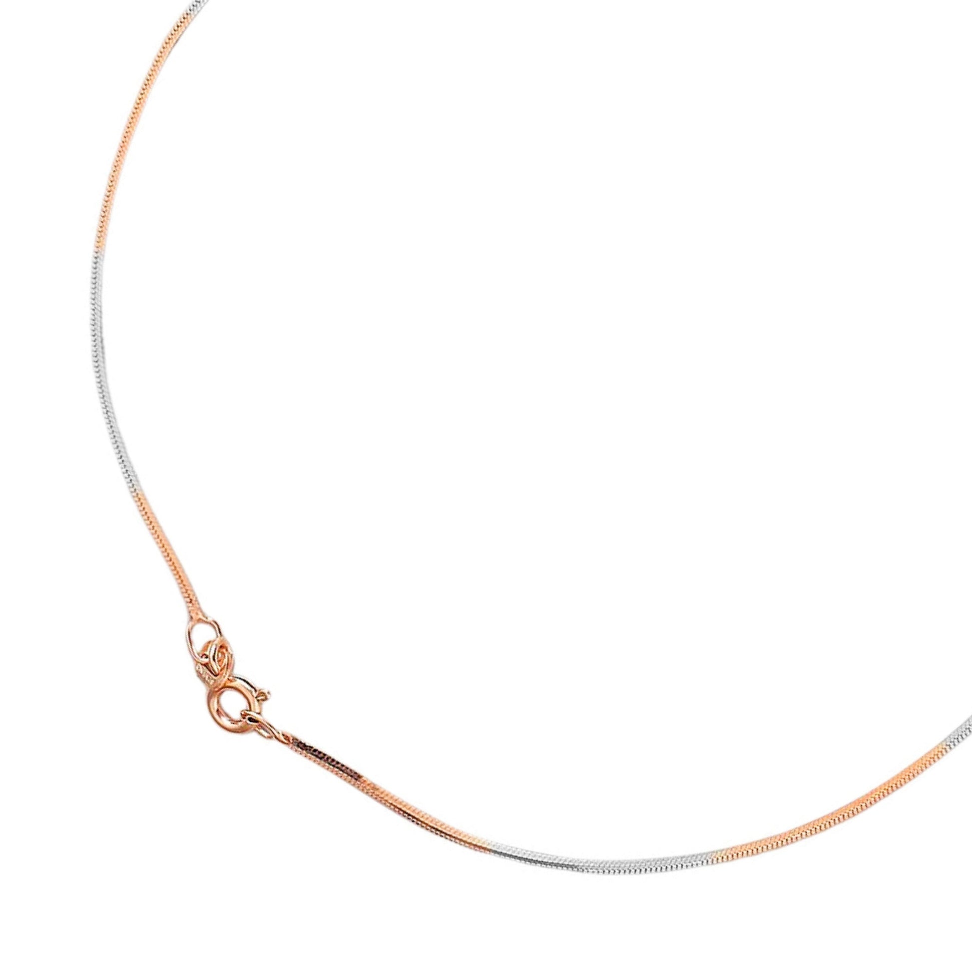 The Elegant Triple Tone Plated 925 Sterling Silver Anklet