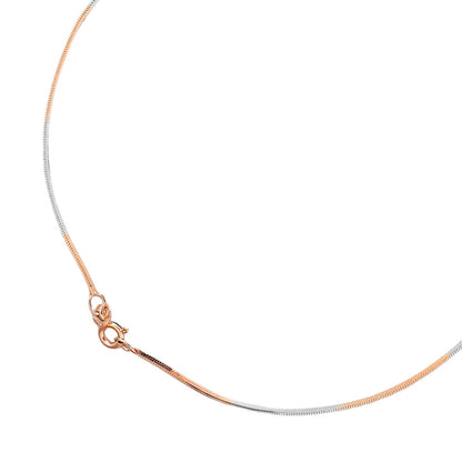 The Elegant Triple Tone Plated 925 Sterling Silver Anklet