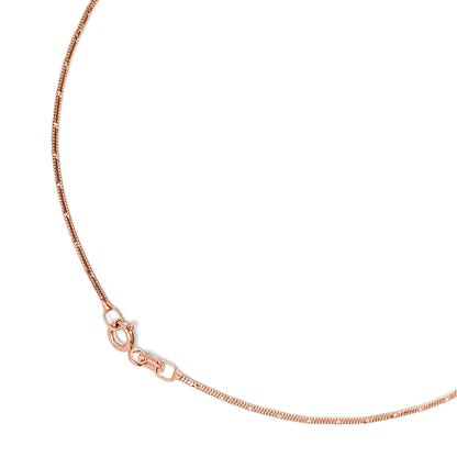 Gleaming Chains Rose Gold-Plated 925 Sterling Silver Anklet