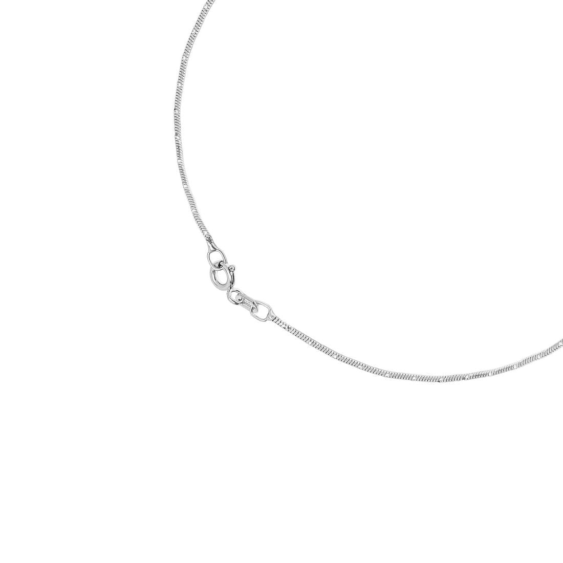 Sleek Minimal Chain Rhodium Plated 925 Sterling Silver Anklet