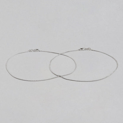 Minimal Simple look Chain 925 Silver Anklet