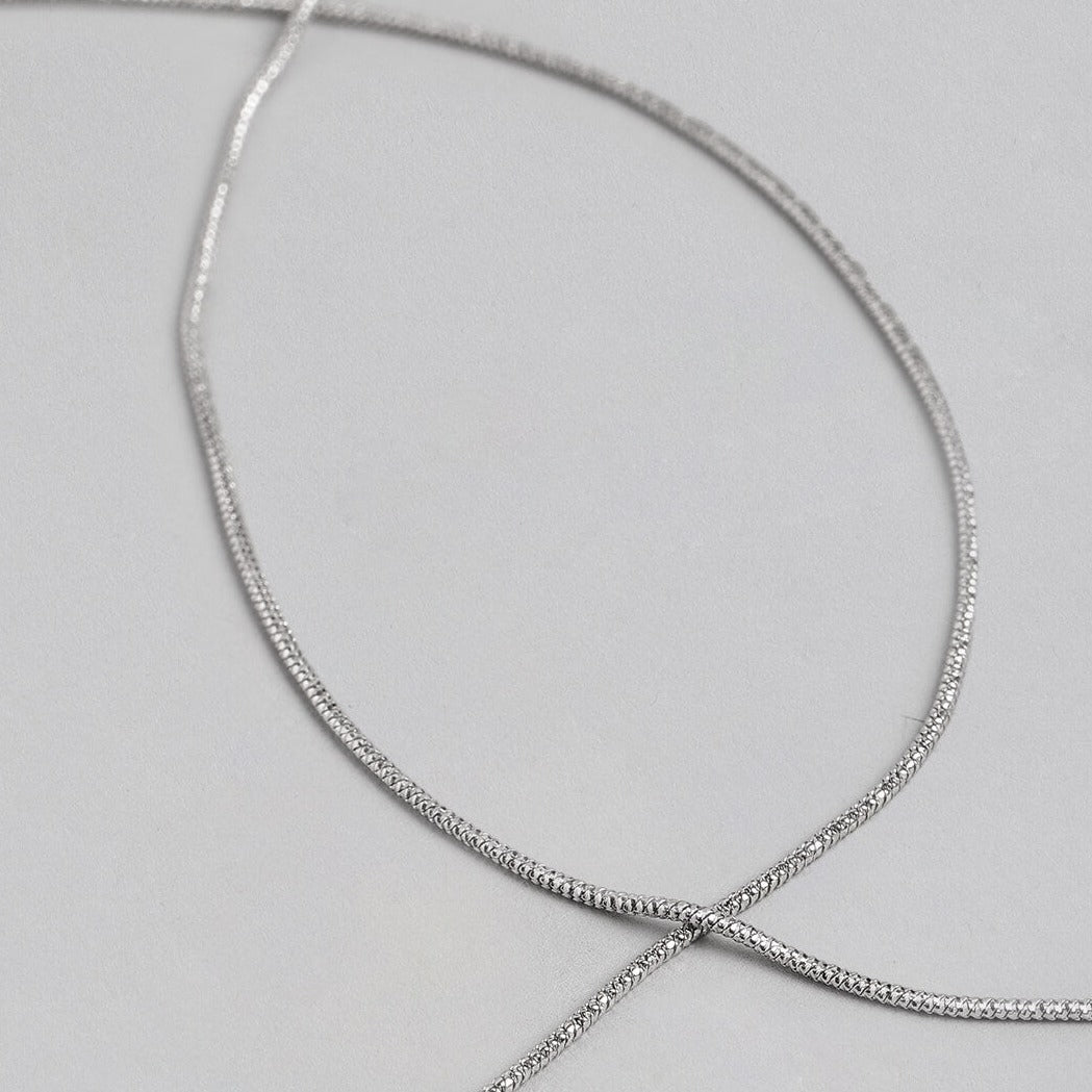Minimal Simple look Chain 925 Silver Anklet