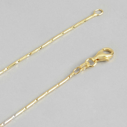 Adorable Triple Tone 925 Sterling Silver Anklet
