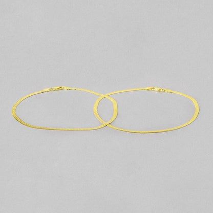 Golden Glow 925 Sterling Silver Women's Anklet