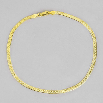 Golden Glow 925 Sterling Silver Women's Anklet
