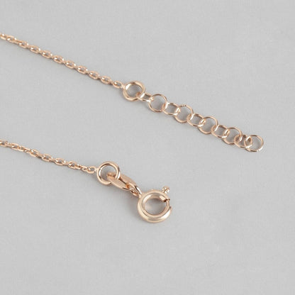 The Moon 925 Sterling Silver Anklet in Rose Gold