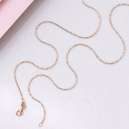 Simple Rose Gold 925 Sterling Silver Anklet