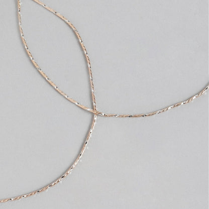 Simple Rose Gold 925 Sterling Silver Anklet