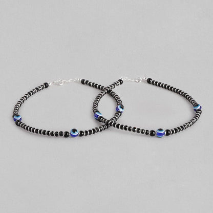 Stylish Evil Eye 925 Sterling Silver Anklet