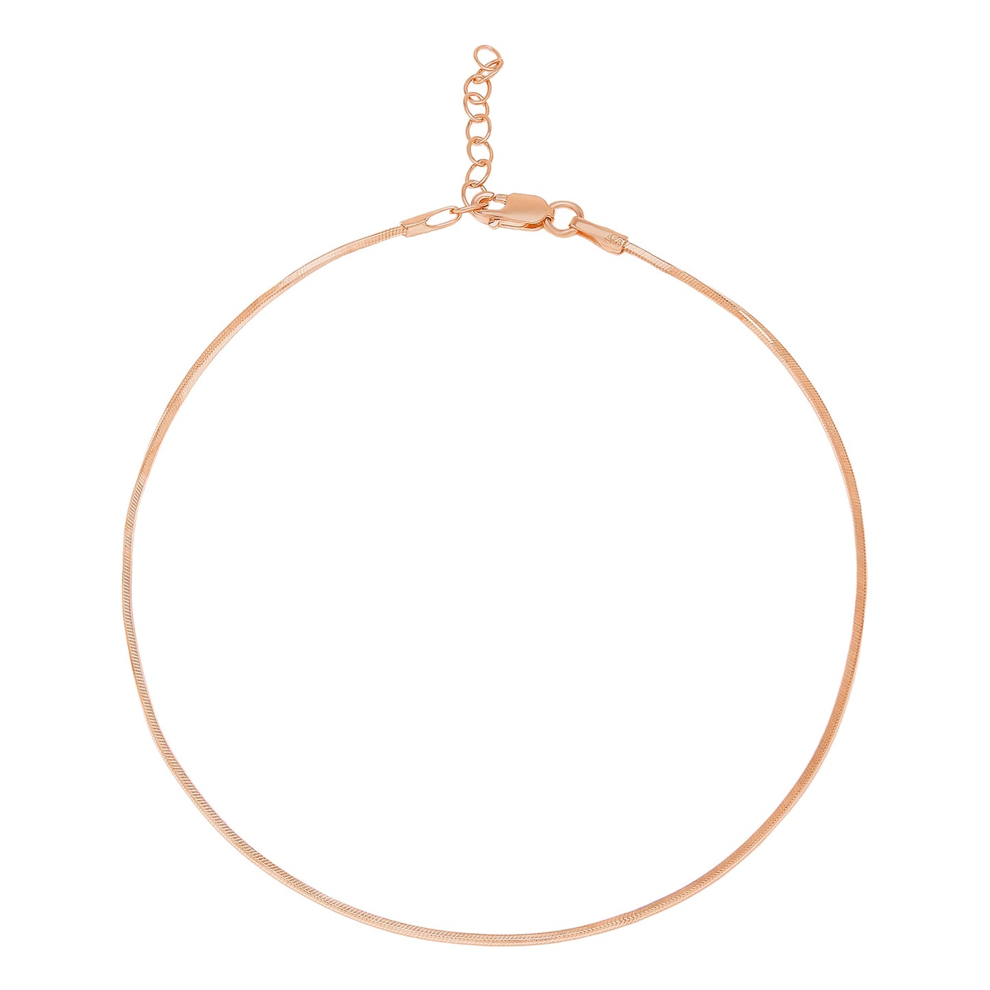 KAMA x Zavya Minimal Serenity Rose Gold Plated 925 Sterling Silver Anklet