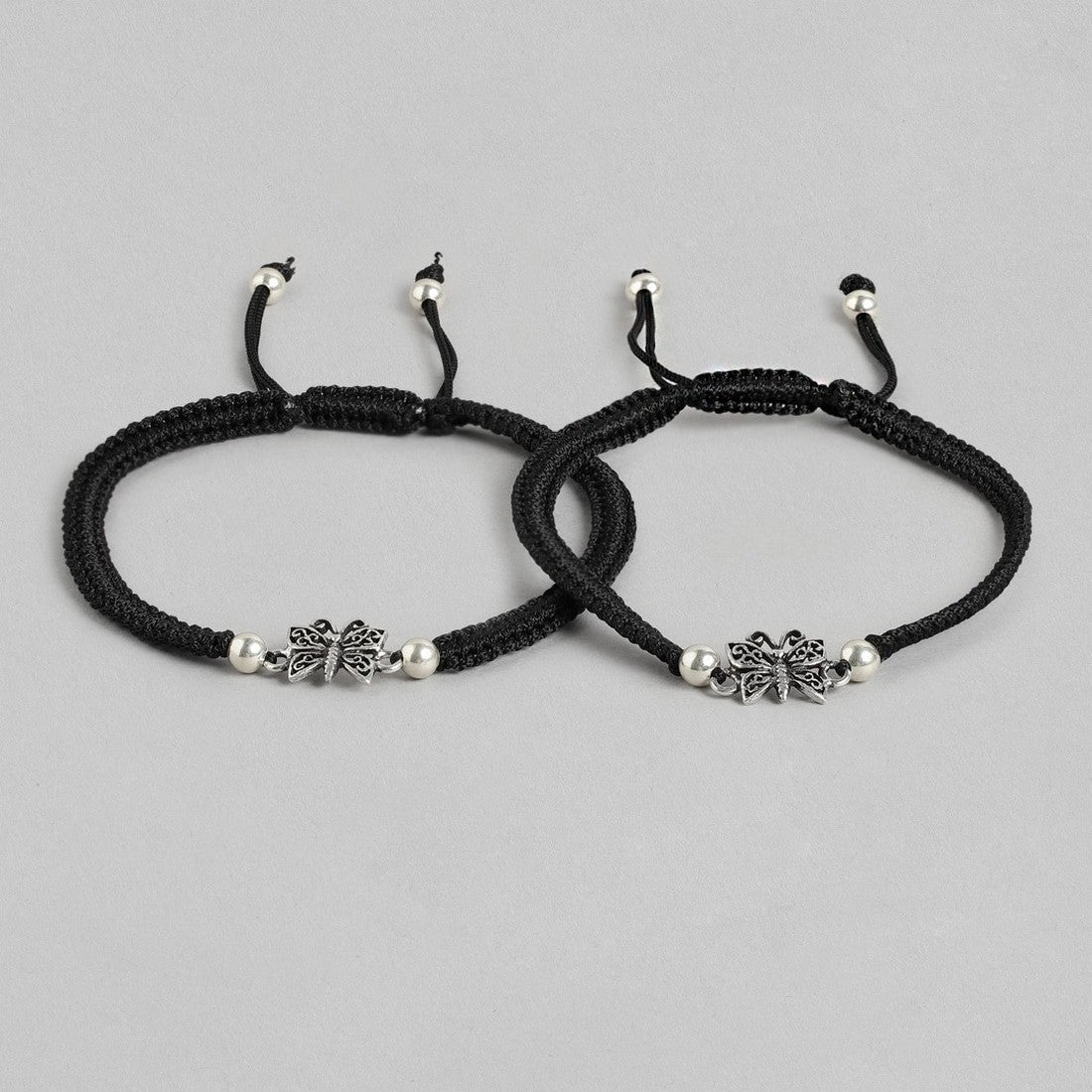 Butterfly 925 Sterling Silver Thread Anklet