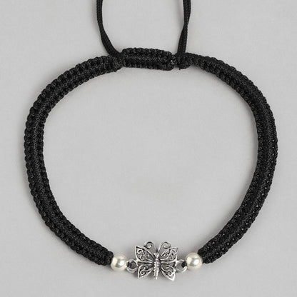 Butterfly 925 Sterling Silver Thread Anklet