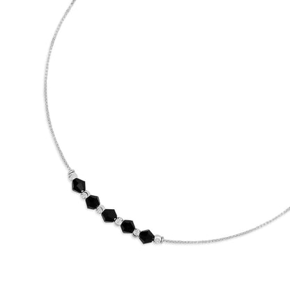 Graceful Whispers Rhodium-Plated 925 Sterling Silver Anklet