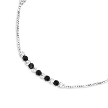 Chic 925 Sterling Silver Rhodium Plated Box Chain Anklet
