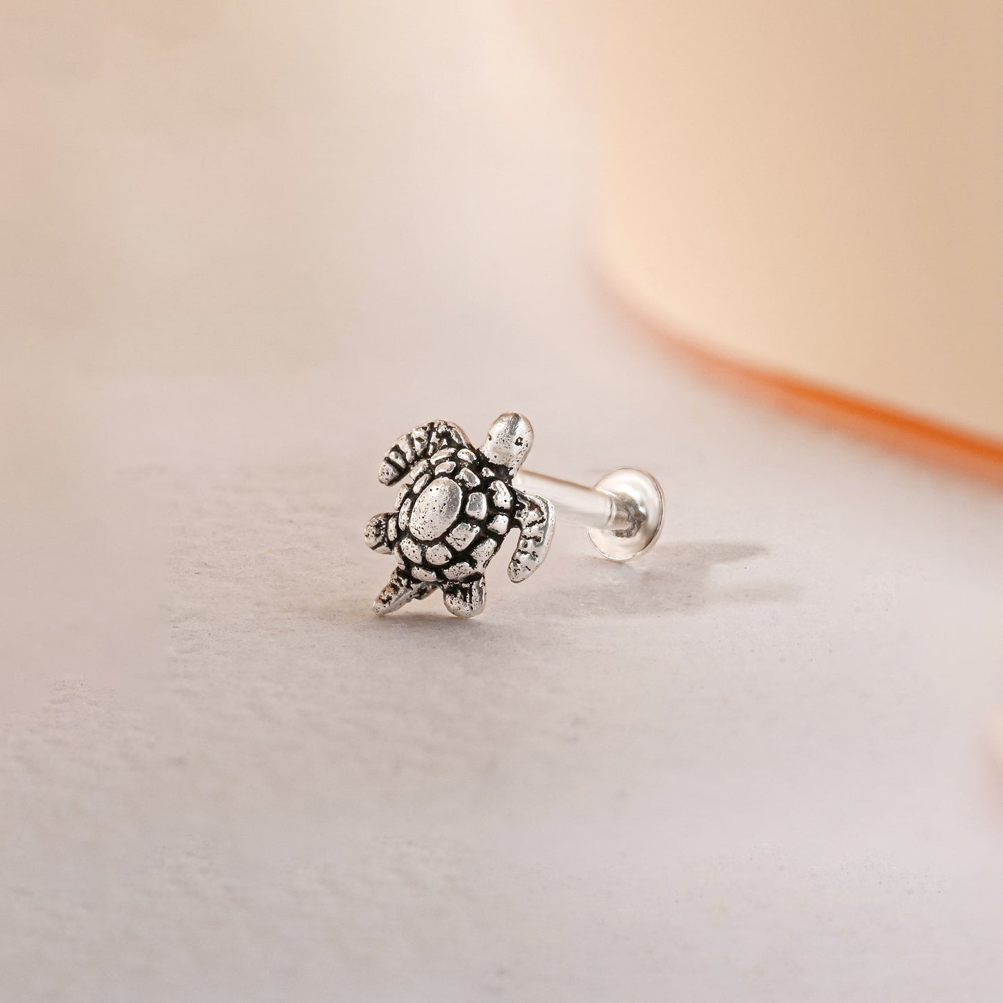 Tortoise Nose Pin