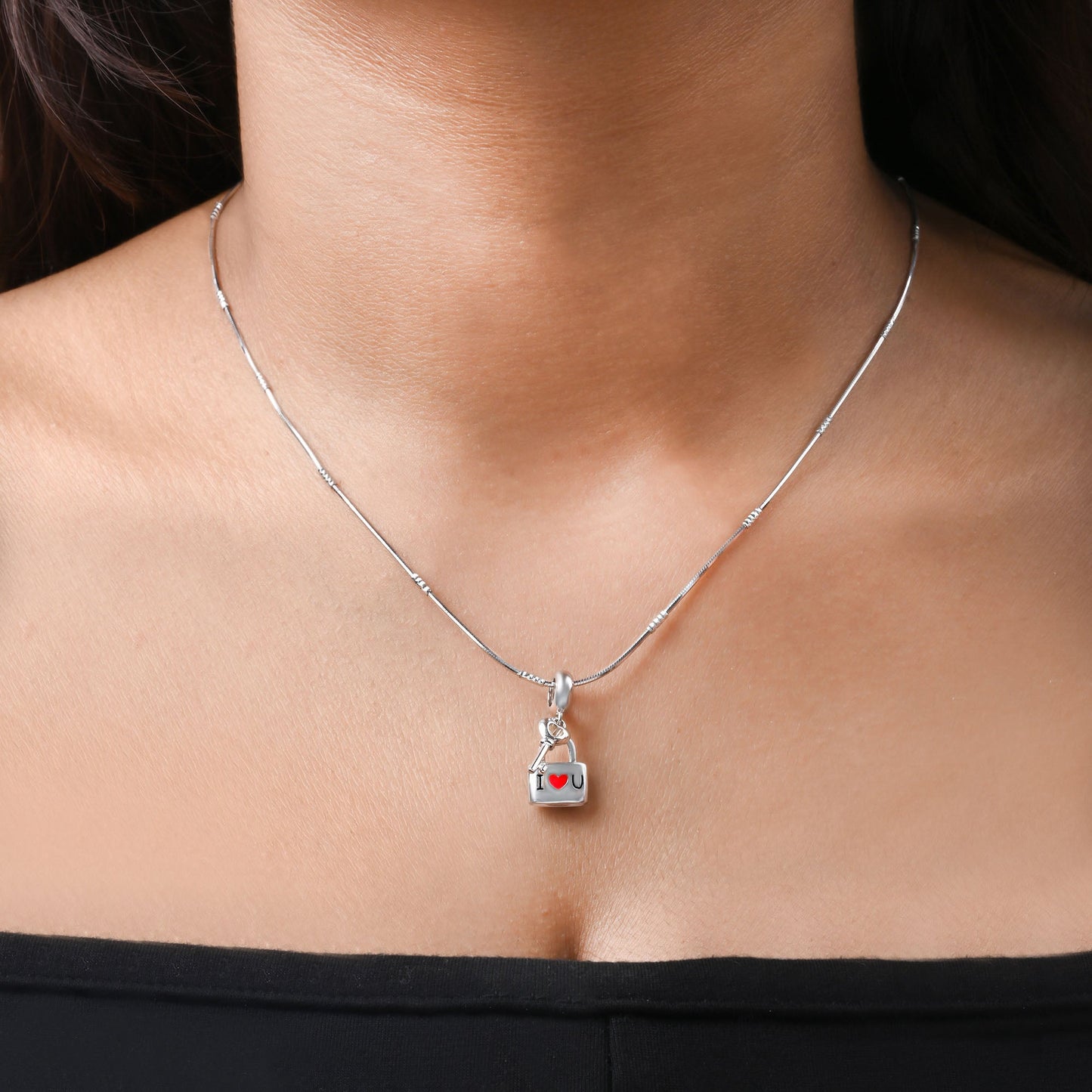 Love Lock & Key Pendant