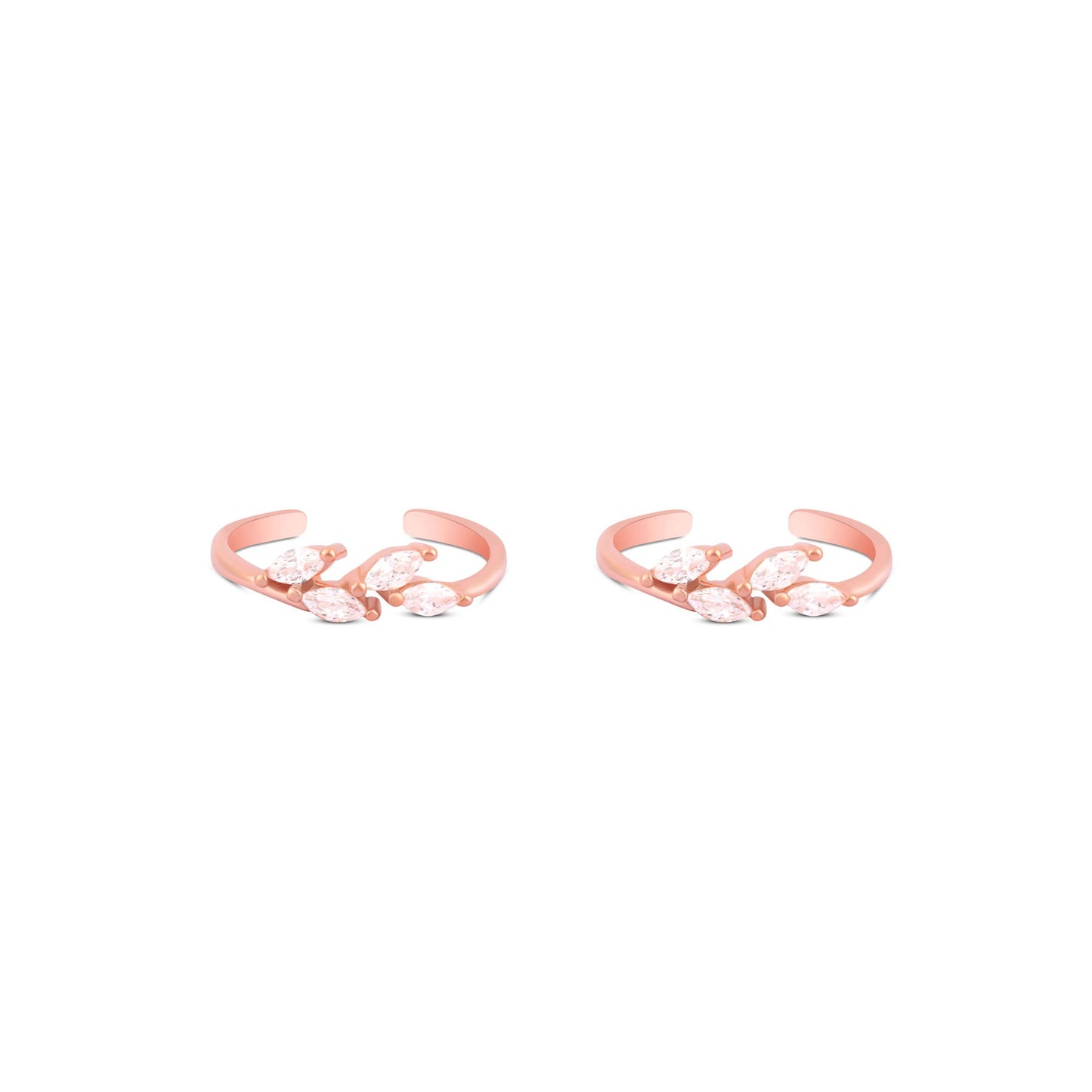 Crystal Flare Toe Ring