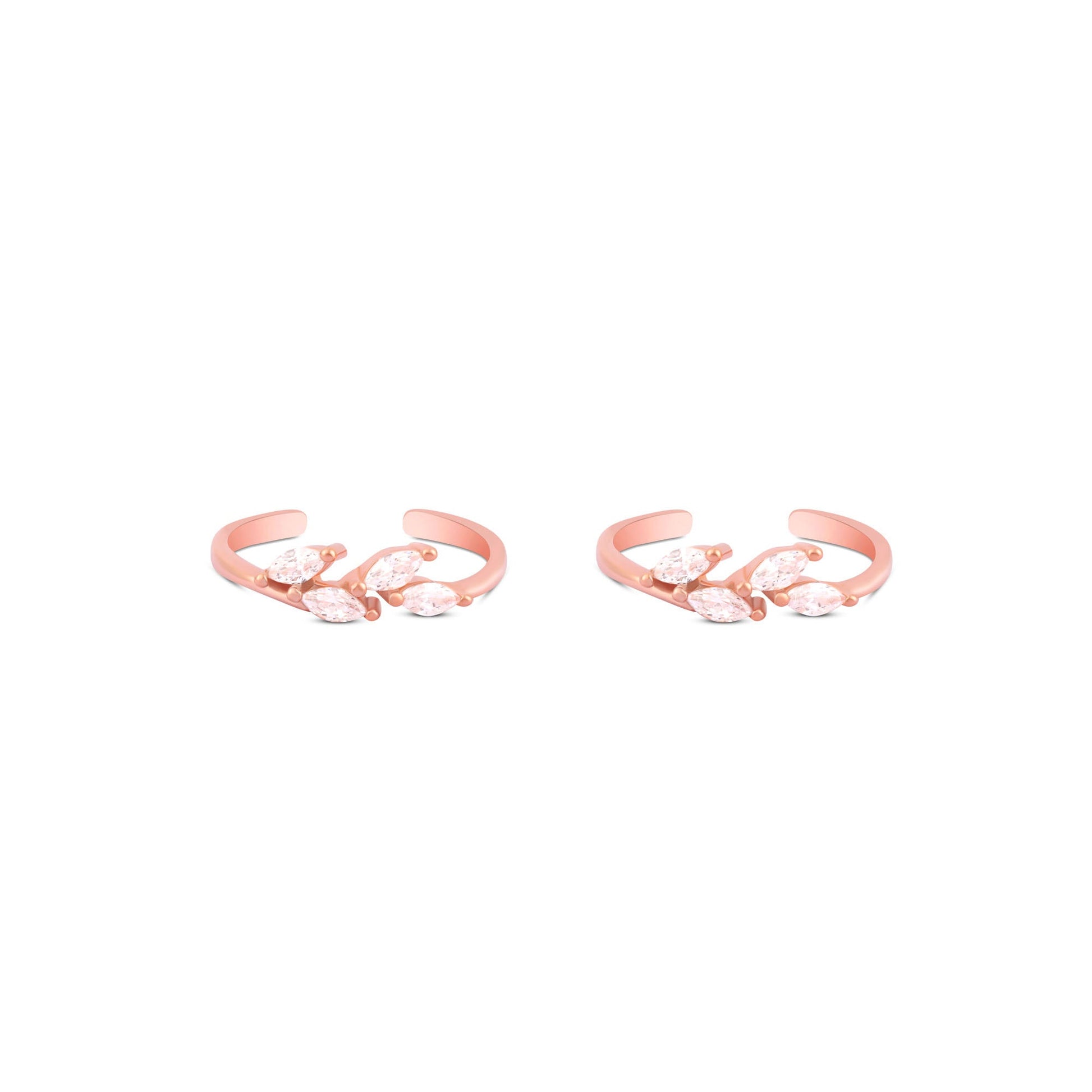 Crystal Flare Toe Ring