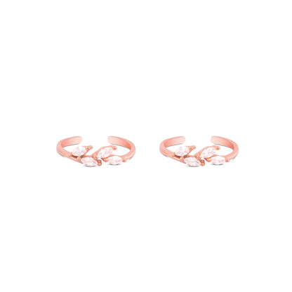 Crystal Flare Toe Ring