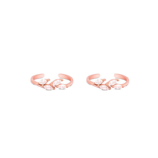 Crystal Flare Toe Ring