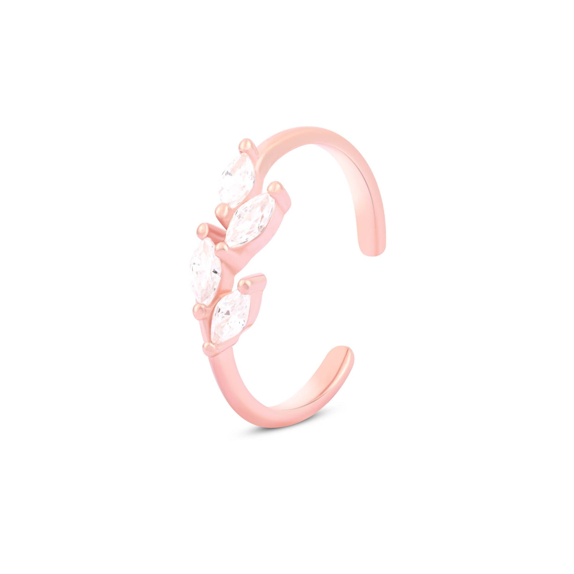 Crystal Flare Toe Ring