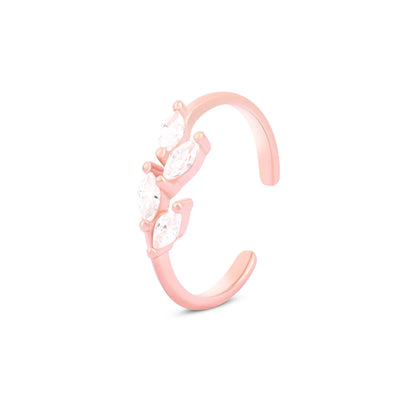 Crystal Flare Toe Ring