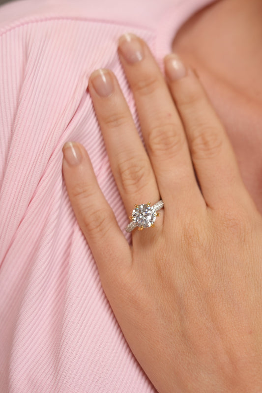 Roro 3 Carat Round Diamond Solitaire Ring