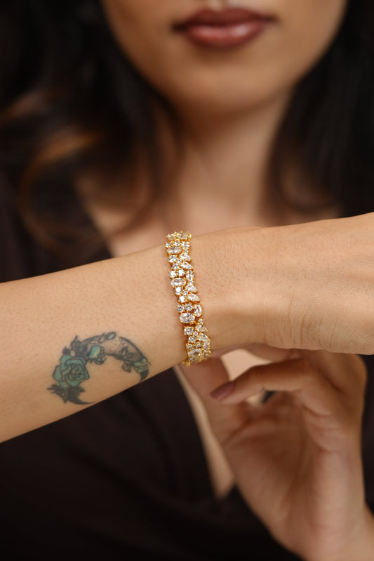 Niki Multi Solitaire Mixed Diamond Tennis Bracelet