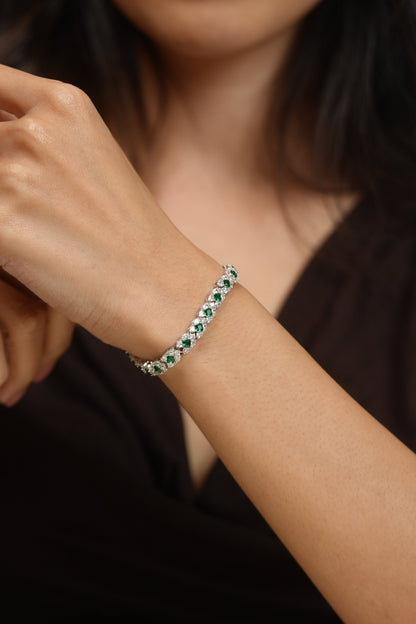 Strong Crush Coloured Diamond Tennis Bracelet