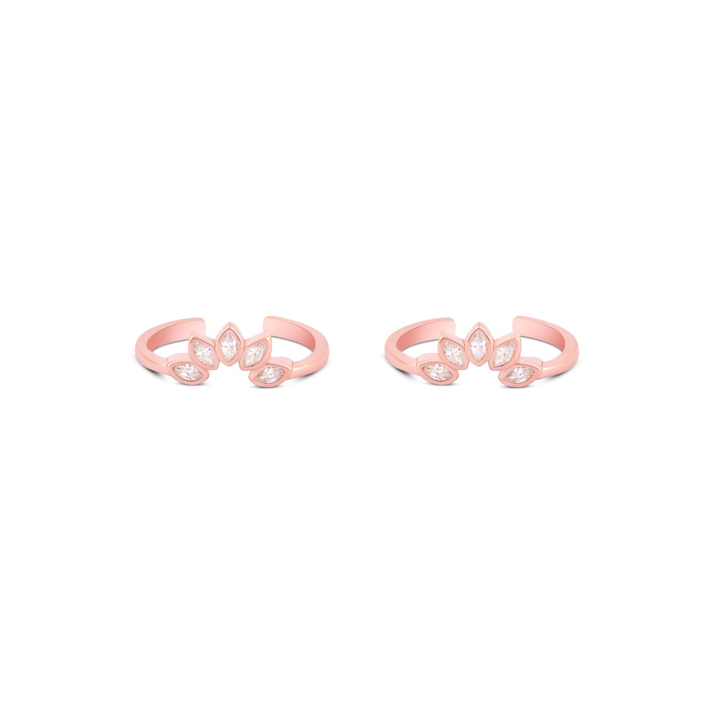 Petal Crest Toe Ring