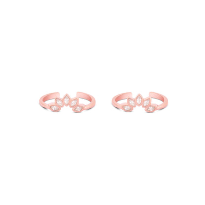 Petal Crest Toe Ring