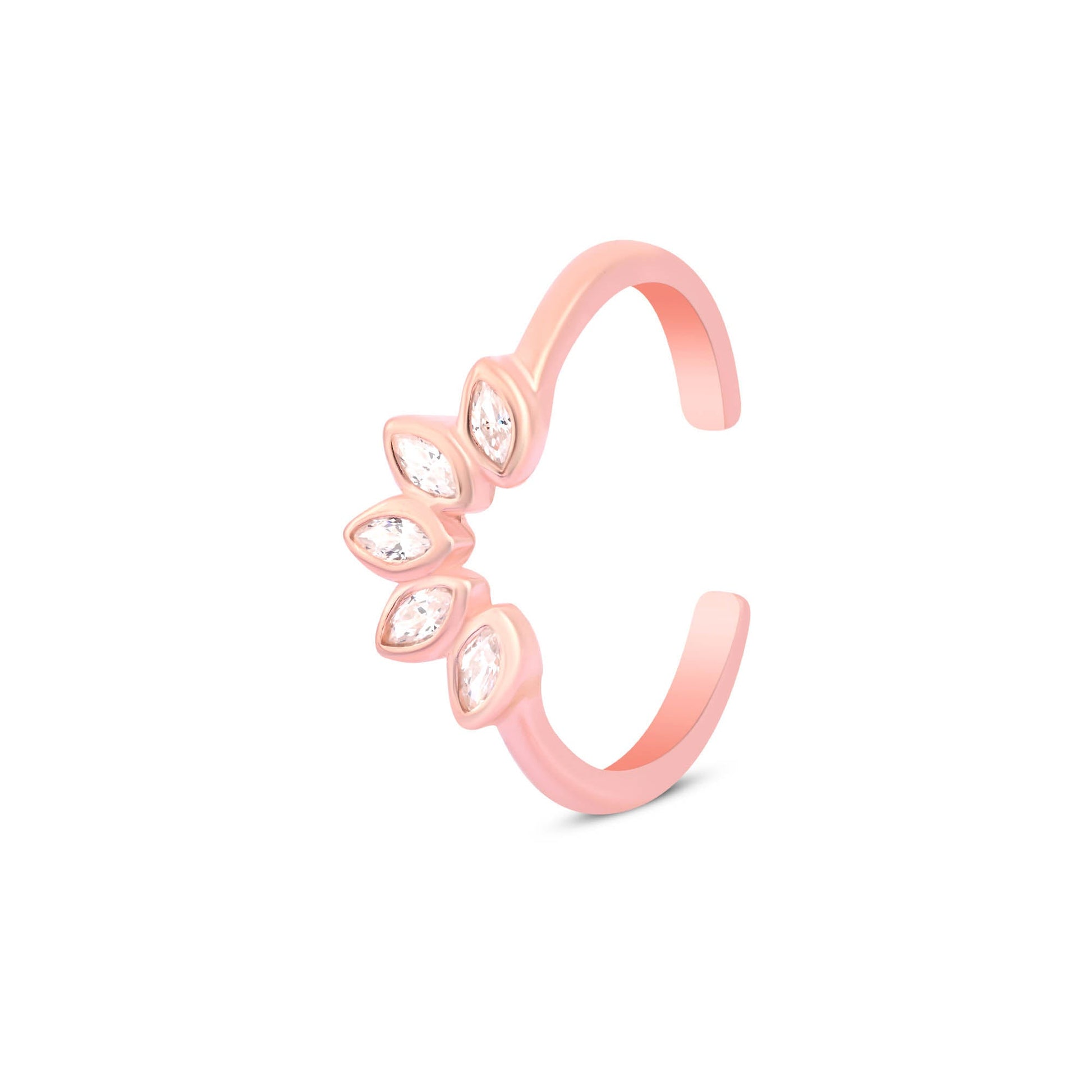 Petal Crest Toe Ring