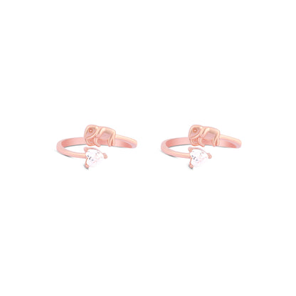 Elephant Embrace Toe Ring