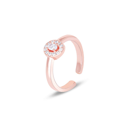 Centered Stone Toe Ring