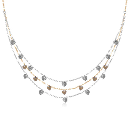 Layered Heart Necklace