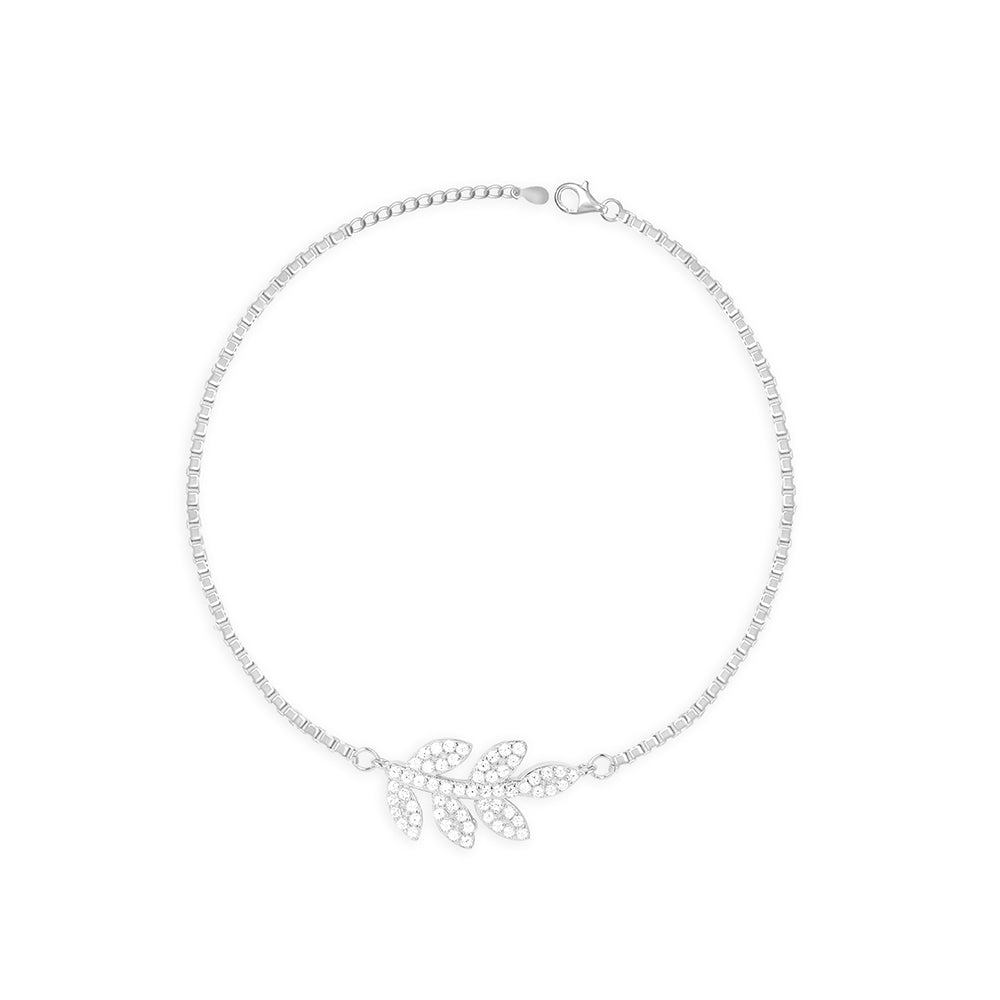 Stone Leaf Anklet