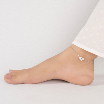 Stone Leaf Anklet