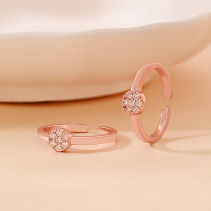 Floral Toe Ring