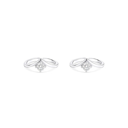 Solitaire CZ Toe Ring