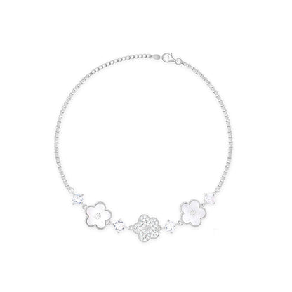 Flower Petal Stone Anklet