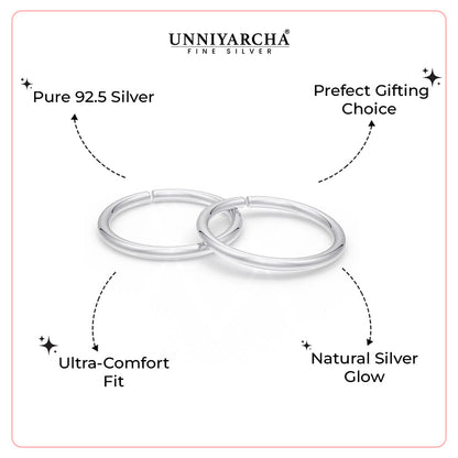 925 Sterling Silver Minimal Toe Ring (Pair)