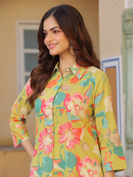 Abstract printed casual women top