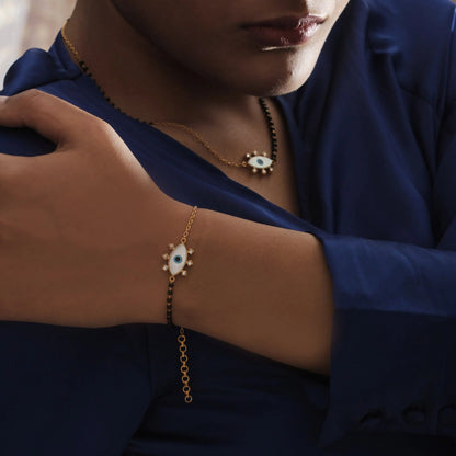 Aesthetic Evil Eye Mangalsutra bracelet