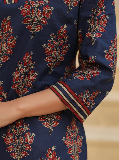 Ajrakh Design Cotton Top