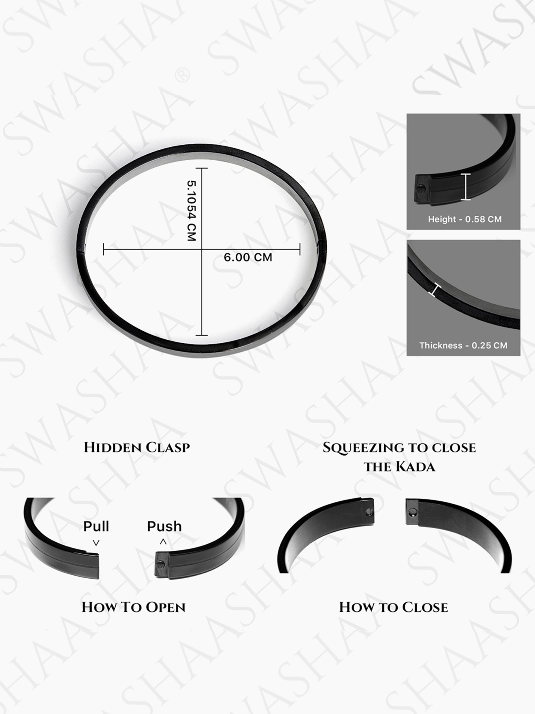 Aurelith Ribbed Bracelet - Swashaa