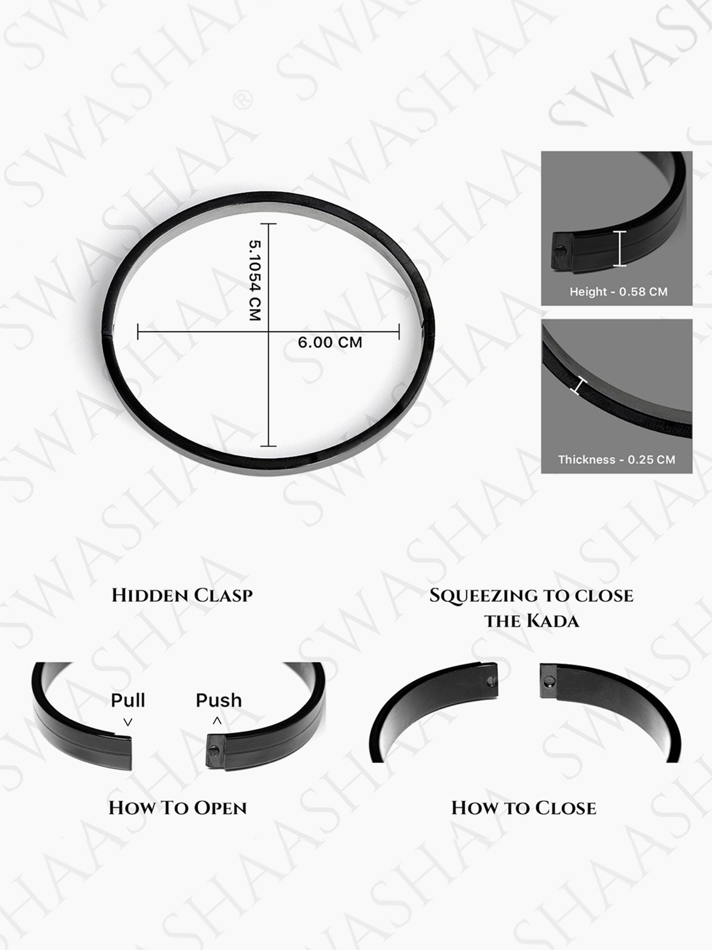 Aurelith Ribbed Bracelet - Swashaa