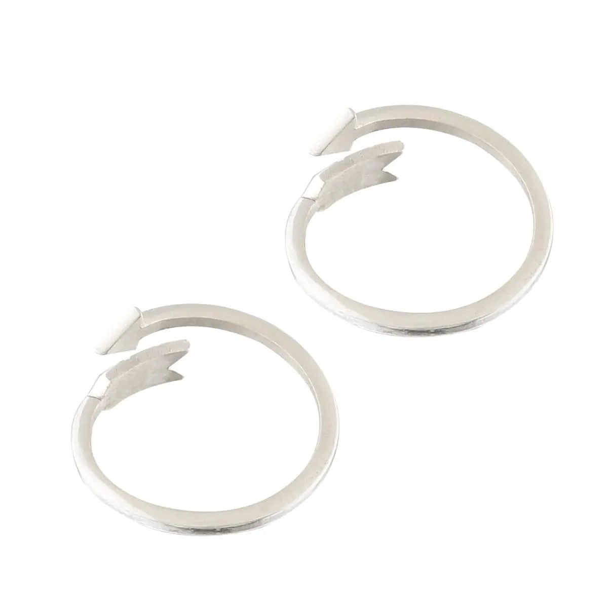 Arrow Design Sterling Silver Toe Ring (Pair)