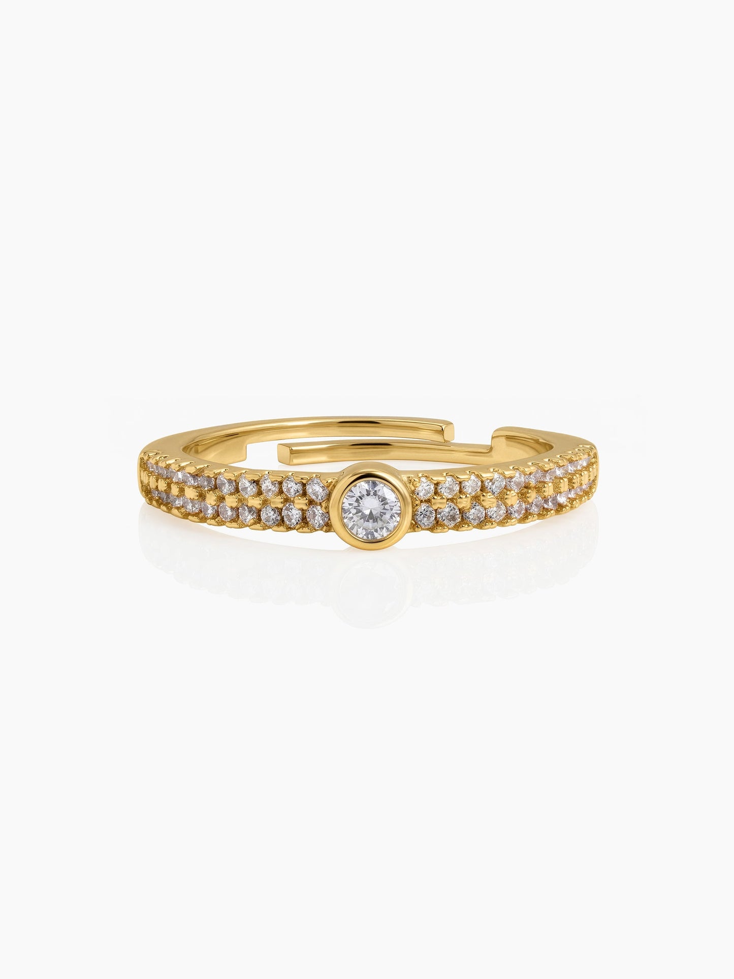 Averina Diamond 18K Gold Plated Women's Ring - Swashaa